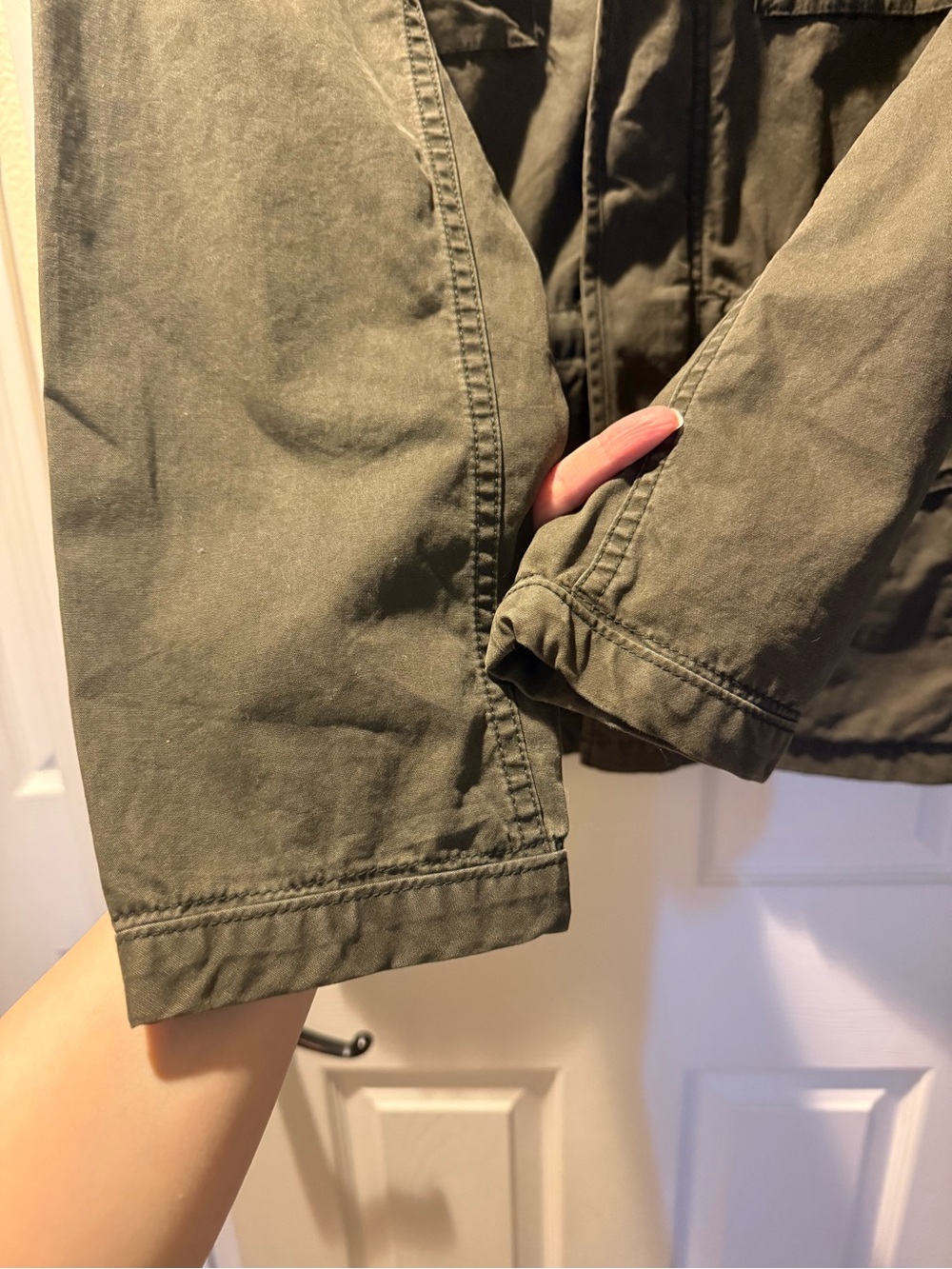 GAP Olive Green Military Utility Cargo Jacket - Picture 4 of 10